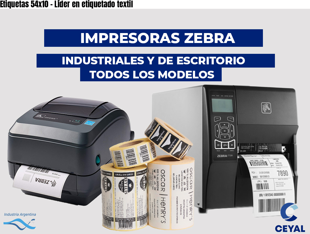Etiquetas 54x10 - Líder en etiquetado textil