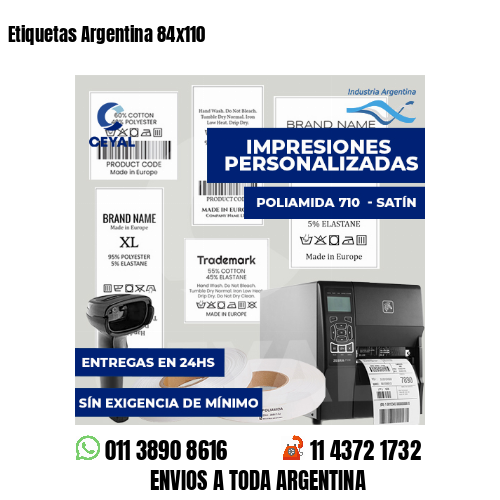 Etiquetas Argentina 84x110