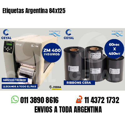 Etiquetas Argentina 84x125