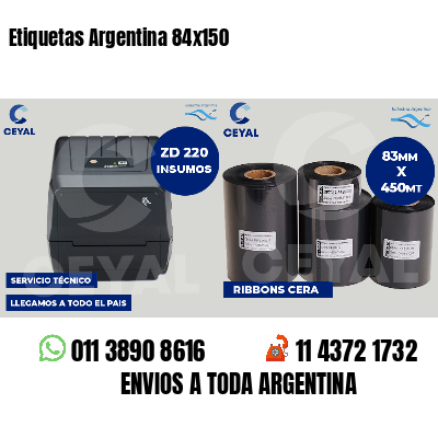 Etiquetas Argentina 84x150