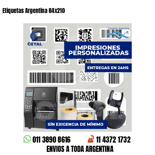 Etiquetas Argentina 84x210