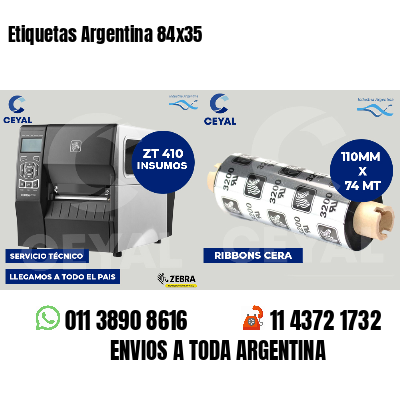 Etiquetas Argentina 84x35