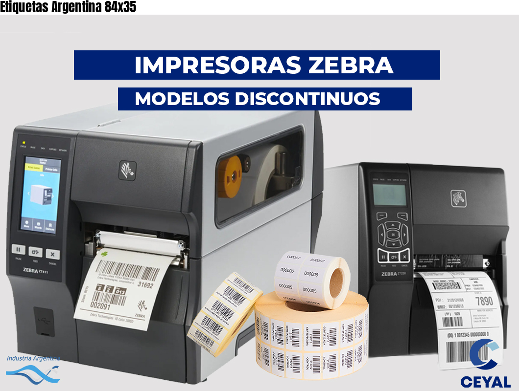 Etiquetas Argentina 84x35