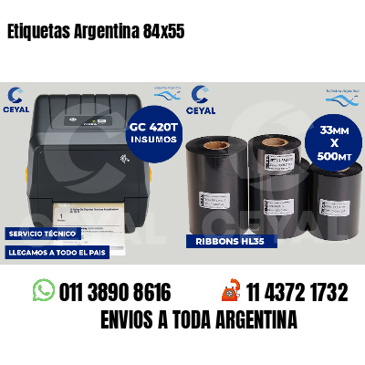 Etiquetas Argentina 84x55