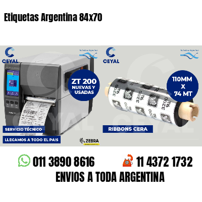 Etiquetas Argentina 84x70