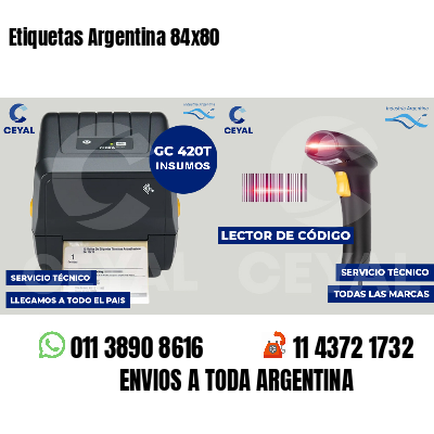 Etiquetas Argentina 84x80