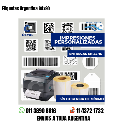 Etiquetas Argentina 84x90