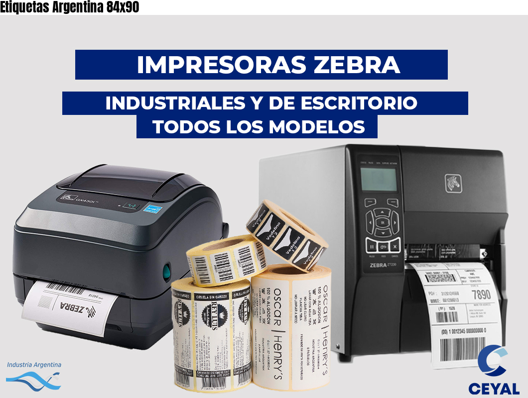 Etiquetas Argentina 84x90