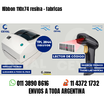 Ribbon 110x74 resina - fabricas