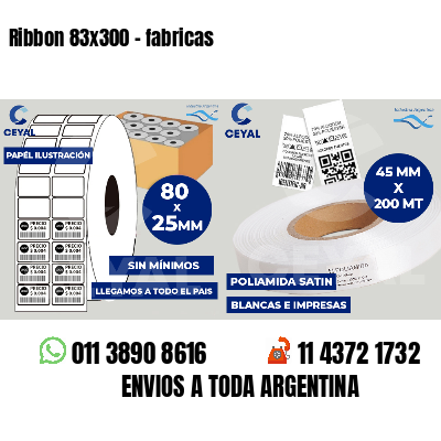 Ribbon 83x300 - fabricas