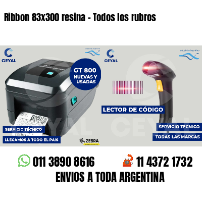 Ribbon 83x300 resina - Todos los rubros