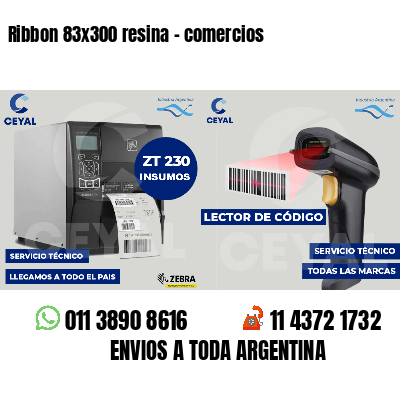 Ribbon 83x300 resina - comercios