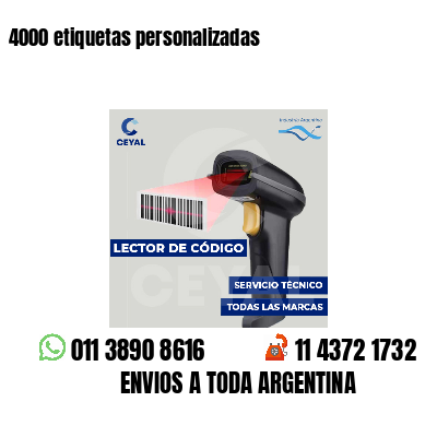 4000 etiquetas personalizadas