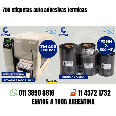 700 etiquetas auto adhesivas termicas
