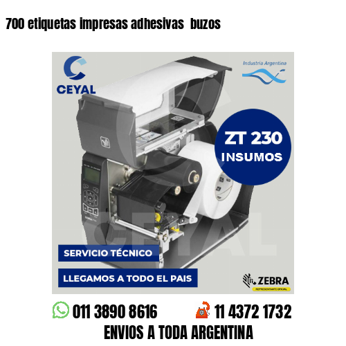 700 etiquetas impresas adhesivas  buzos