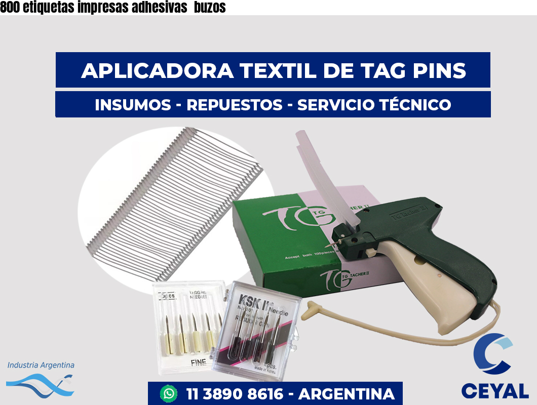 800 etiquetas impresas adhesivas  buzos