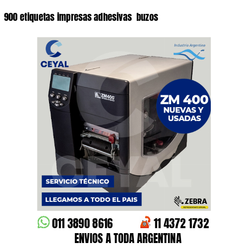 900 etiquetas impresas adhesivas  buzos