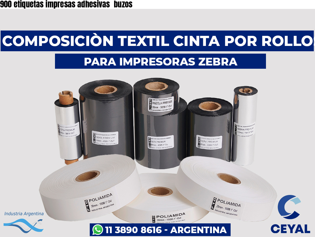 900 etiquetas impresas adhesivas  buzos