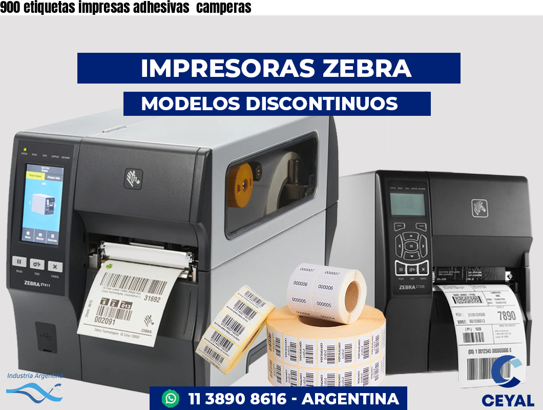 900 etiquetas impresas adhesivas  camperas
