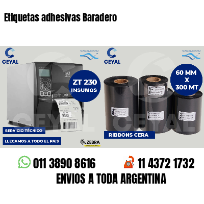 Etiquetas adhesivas Baradero