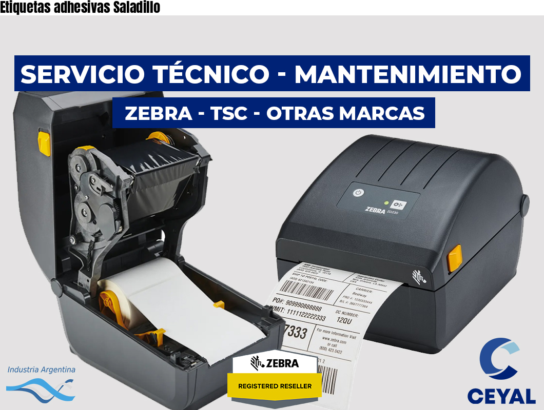 Etiquetas adhesivas Saladillo
