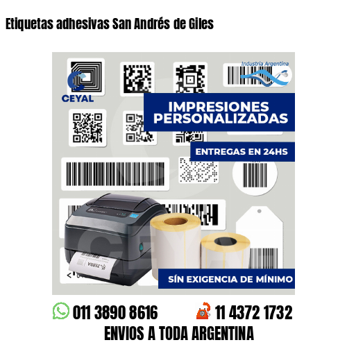 Etiquetas adhesivas San Andrés de Giles