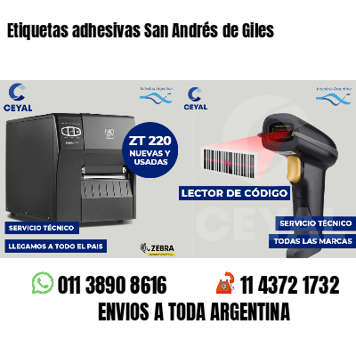 Etiquetas adhesivas San Andrés de Giles