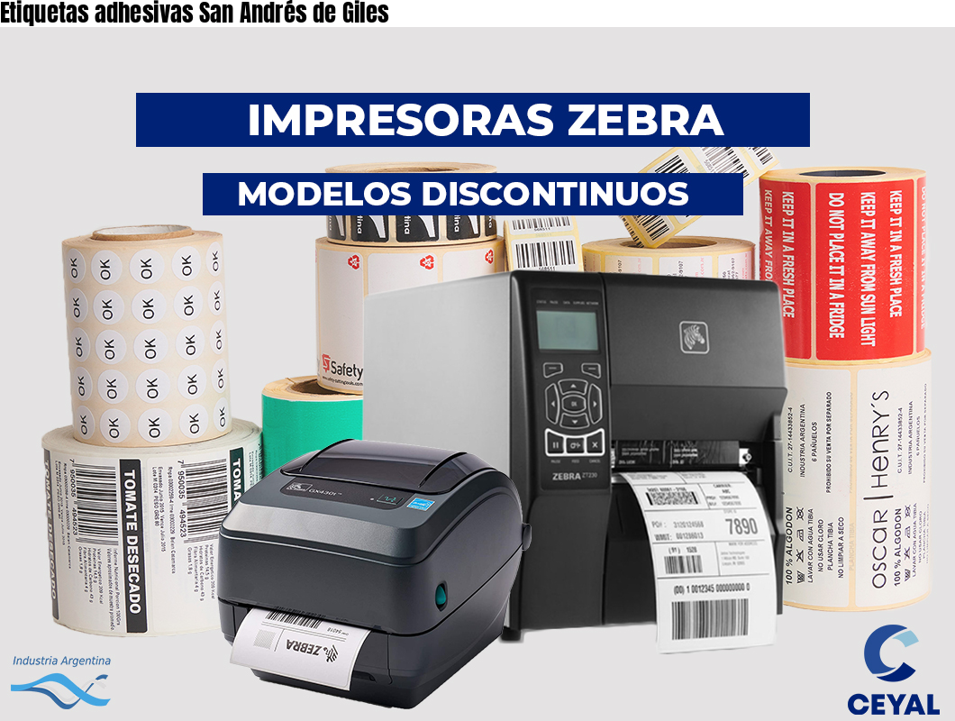 Etiquetas adhesivas San Andrés de Giles