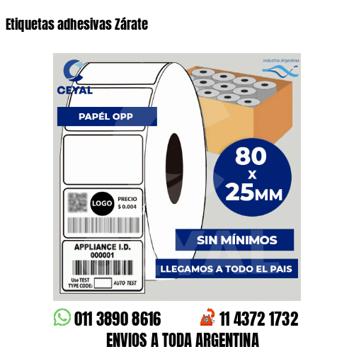 Etiquetas adhesivas Zárate