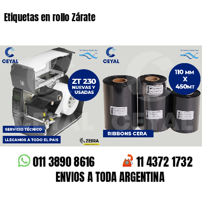 Etiquetas en rollo Zárate
