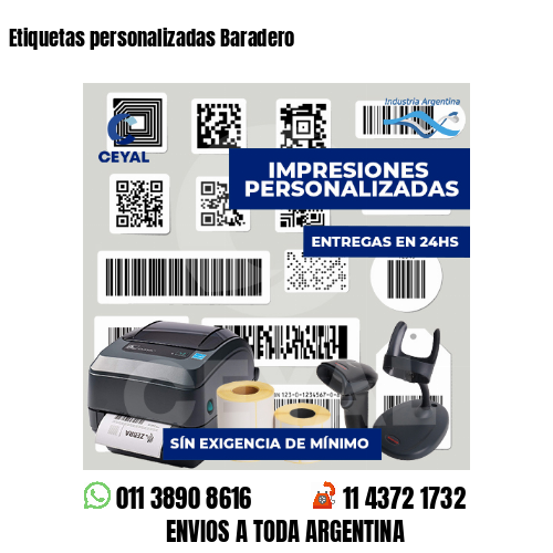Etiquetas personalizadas Baradero