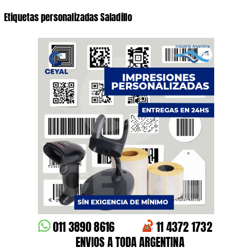 Etiquetas personalizadas Saladillo