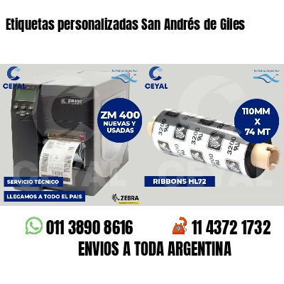 Etiquetas personalizadas San Andrés de Giles
