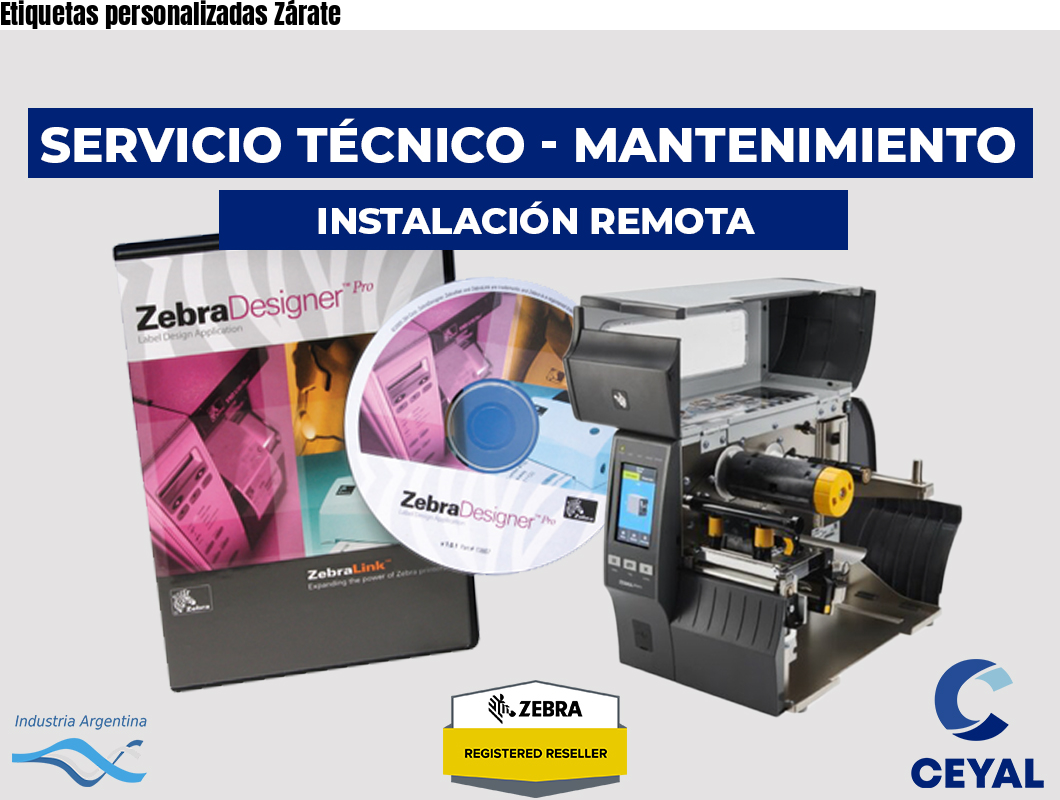Etiquetas personalizadas Zárate