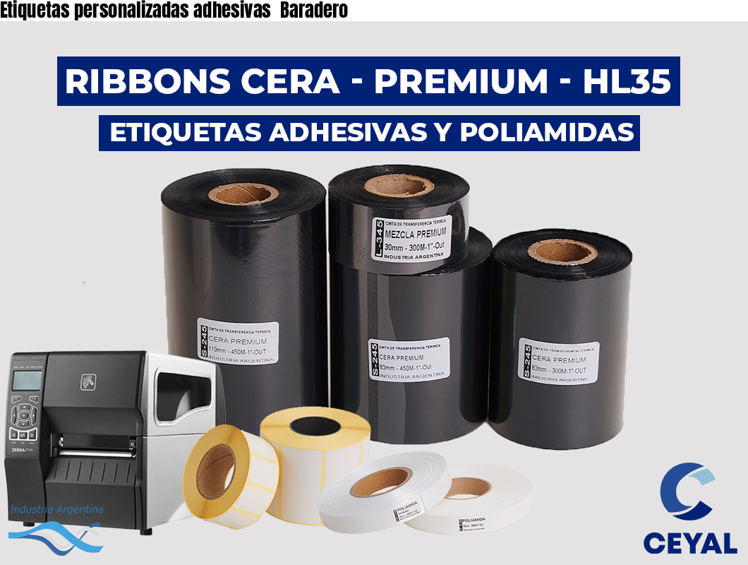 Etiquetas personalizadas adhesivas  Baradero