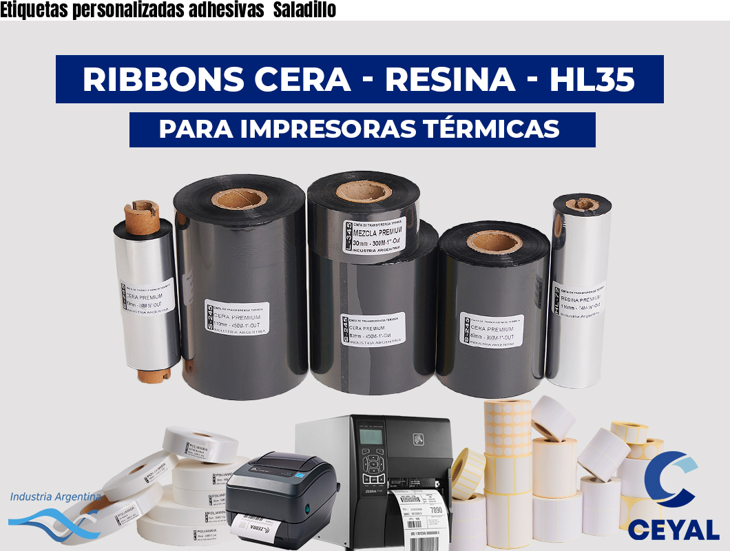 Etiquetas personalizadas adhesivas  Saladillo