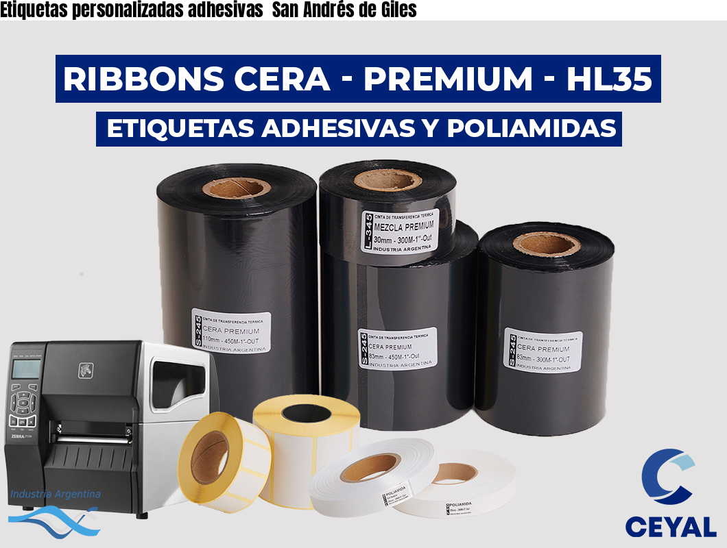 Etiquetas personalizadas adhesivas  San Andrés de Giles