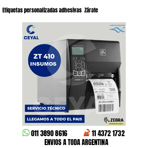 Etiquetas personalizadas adhesivas  Zárate