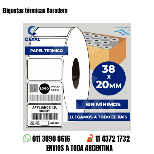 Etiquetas térmicas Baradero