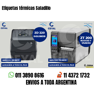 Etiquetas térmicas Saladillo