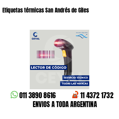 Etiquetas térmicas San Andrés de Giles