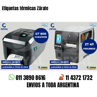 Etiquetas térmicas Zárate