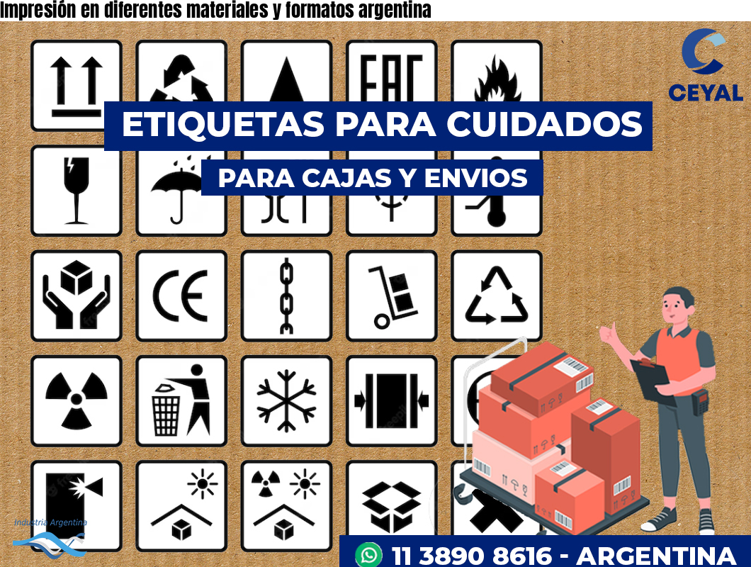 Impresión en diferentes materiales y formatos argentina