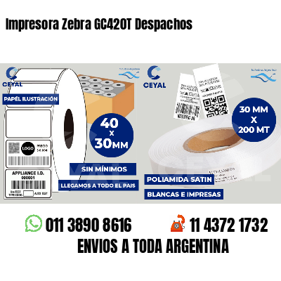 Impresora Zebra GC420T Despachos