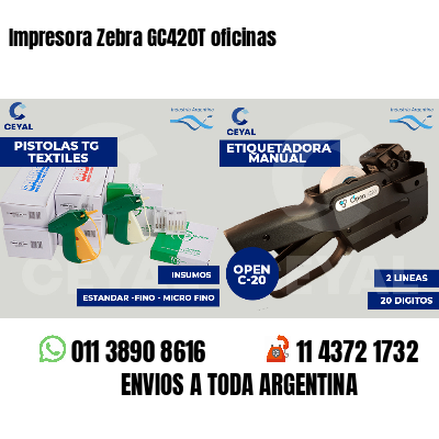 Impresora Zebra GC420T oficinas