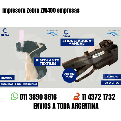 Impresora Zebra ZM400 empresas