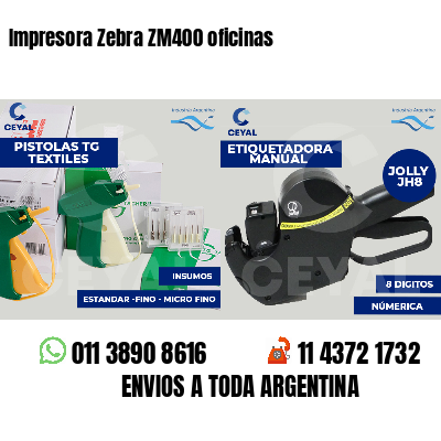 Impresora Zebra ZM400 oficinas