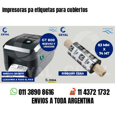 Impresoras pa etiquetas para cubiertos
