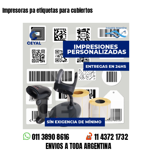 Impresoras pa etiquetas para cubiertos