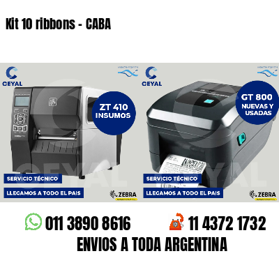 Kit 10 ribbons - CABA